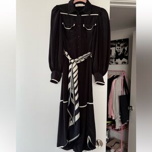 ZIMMERMANN Silk Black and WhiteDress